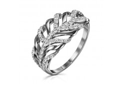 Серебряное кольцо с фианитом