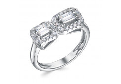 Серебряное кольцо с фианитом