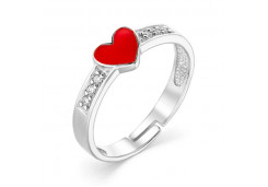 Серебряное кольцо с эмалью