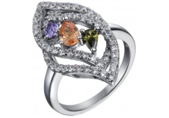 Серебряное кольцо с фианитом