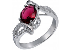 Серебряное кольцо с фианитом