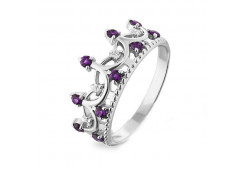 Серебряное кольцо с фианитом