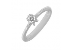 Серебряное кольцо с фианитом