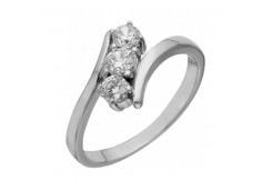 Серебряное кольцо с фианитом