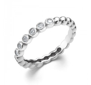 Серебряное кольцо с фианитом