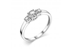 Серебряное кольцо с фианитом