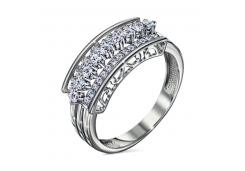 Серебряное кольцо с фианитом
