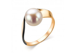Золотое кольцо с жемчугом