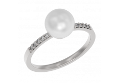 Серебряное кольцо с жемчугом