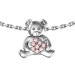 Серебряная подвеска с фианитом