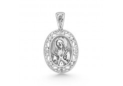 Серебряная подвеска с фианитом