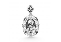 Серебряная подвеска с фианитом