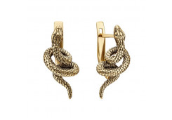 Серьги классические из желтого золота