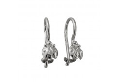 Серебряные cерьги классические