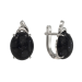 Серебряные cерьги с авантюрином