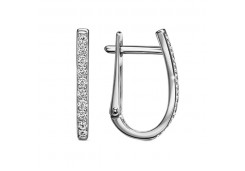 Серебряные cерьги с фианитом