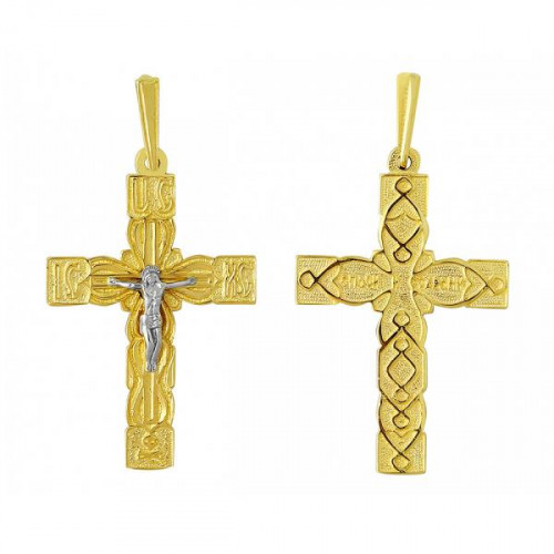 Крест из желтого золота 