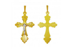 Крест из желтого золота 