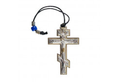 Крест - Синтетический камень Полновесные Прямой