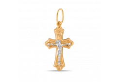 Крест из золота с фианитом