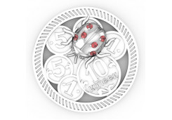 Сувенир из серебра с фианитом