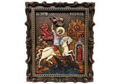 Икона Синтетический камень Большая св.Георгий Победоносец