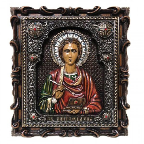 Икона Синтетический камень Большая св Пантелеймон