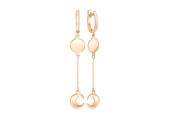 Золотые cерьги висячие