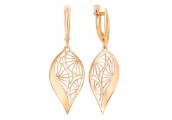 Золотые cерьги висячие