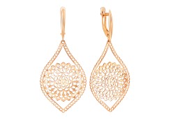 Золотые cерьги висячие