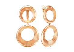 Золотые cерьги висячие