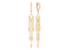 Золотые cерьги висячие