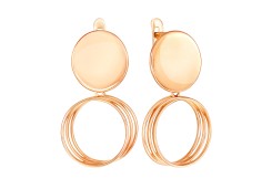 Золотые cерьги висячие