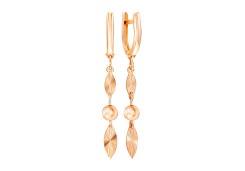 Золотые cерьги висячие