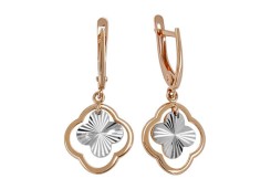 Золотые cерьги висячие