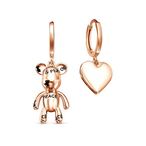 Золотые cерьги висячие