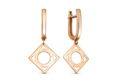 Золотые cерьги висячие