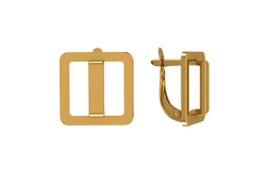 Золотые cерьги классические