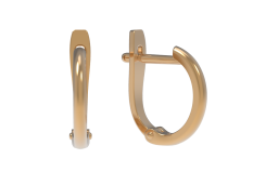 Золотые cерьги классические