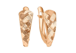 Золотые cерьги классические