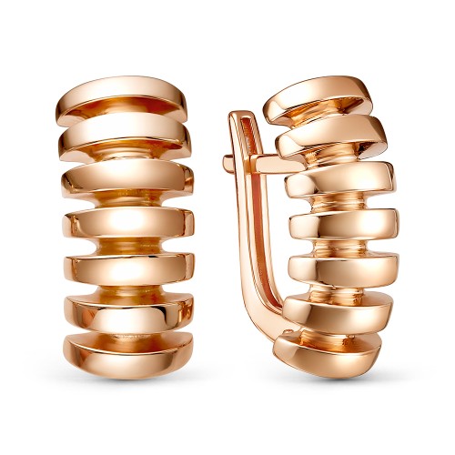 Золотые cерьги классические