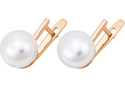 Золотые cерьги с жемчугом