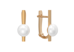 Золотые cерьги с жемчугом