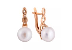 Золотые cерьги с жемчугом