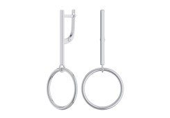 Серебряные cерьги висячие
