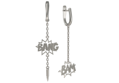 Серебряные cерьги висячие