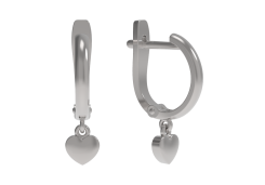 Серебряные cерьги висячие