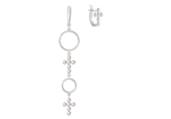 Серебряные cерьги висячие