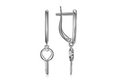 Серебряные cерьги висячие