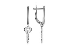 Серебряные cерьги висячие